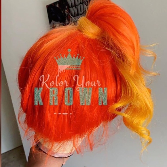 COPY - Fire inspired 360 wig. - Picture 3 of 4